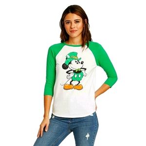 NWT Disney Women Mickey St. Patrick's Day - Large
